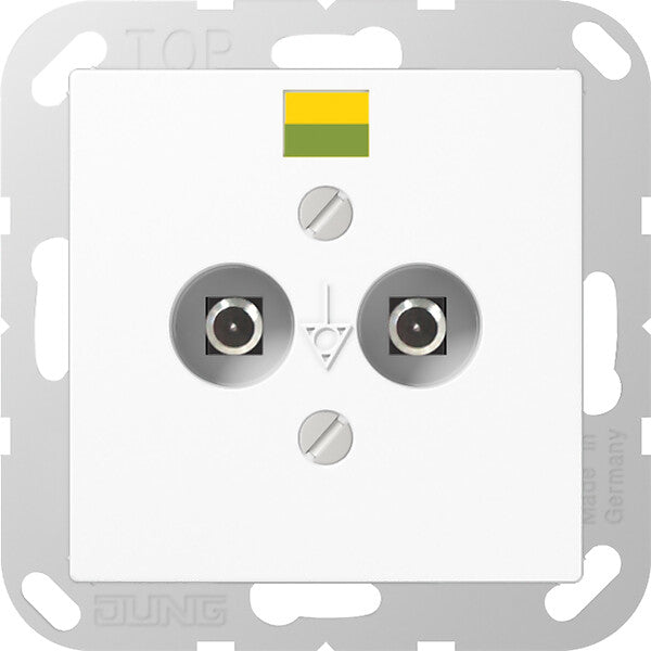 JUNG Potential-Ausgl.Steckdose 2 Steckerstifte A 565-2 WW